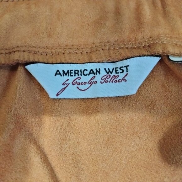 Faux Suede Midi Skirt by American West, Size Medium, NWT - Picture 10 of 13